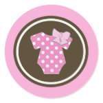 Pink Onesie Stickers - Perfect for gender reveals