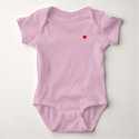 pink onsie with little red heart t-shirts by rubymonkey pink onsie with little red heart t-shirts
