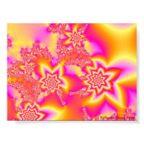 Pink, Orange, and Yellow Star Shields posters