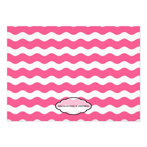 Pink & Orange Birthday Invitation