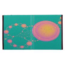 Pink Orange Bubbles Abstract Art iPad Case