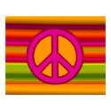 Pink Orange Fractal & Peace Sign posters by makelovenotwar Pink Orange Fractal & Peace Sign posters