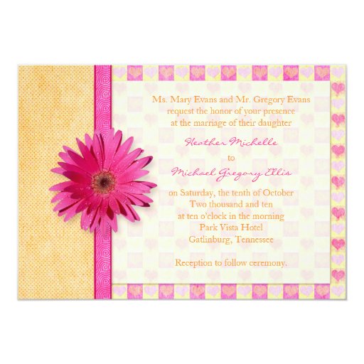 gerbera wedding invitations pink orange gerbera wedding invitation zazzle gerbera wedding invitations pink orange gerbera wedding invitation zazzle