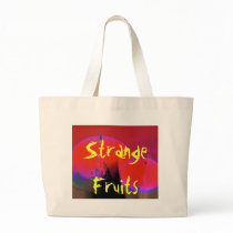 Pink Orange Pear, Strange Fruits bags by blackbird22 Pink Orange Pear, Strange Fruits bags