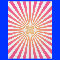 Pink & Orange Radial Lines: Custom Template Personalized Flyer