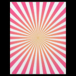 Pink & Orange Radial Lines: Custom Template Personalized Flyer