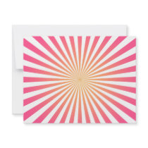 Pink & Orange Radial Lines: Custom Template invitations by spiritswitchboard Pink & Orange Radial Lines: Custom Template invitations