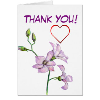 Orchid Thank You Cards | Zazzle