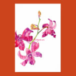 orchid, watercolor floral prints, fine art