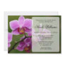 Pink Orchid Bridal Shower Personalized Invite