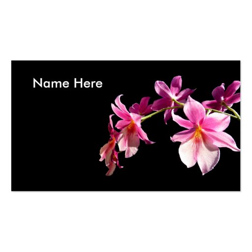 Pink Orchid. Business Card