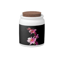 Pink Orchid. Candy Jars