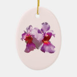 Pink Orchid Christmas Tree Ornament