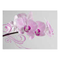 Pink Orchid Elegance Thank You Favor Tags Business Cards