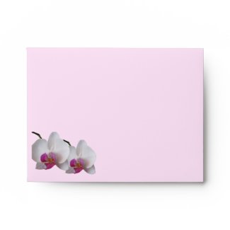 Pink Orchid Envelope envelope