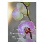 Pink Orchid Expression Anniversary Card