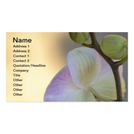 Pink Orchid Expression Business Card