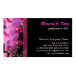 pink orchid flowers business card template pink orchid flowers business card template