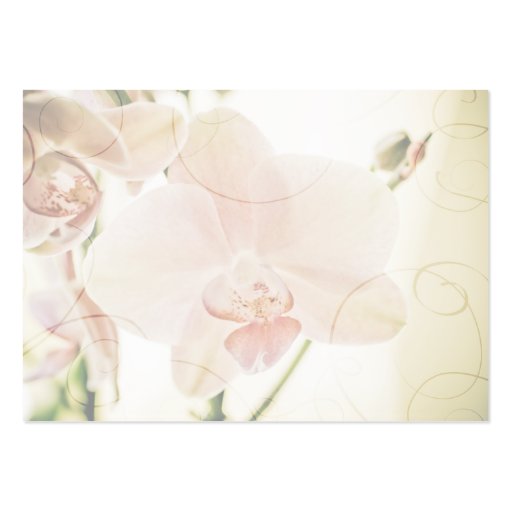 Pink Orchid â€¢ Guest Seating Mini Card Business Card Template (back side)