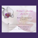 Pink Orchid RSVP 5.5x4.25 Invitation invitations