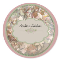 pink orchid spice jar labels stickers by Lisa_Dawn pink orchid spice jar labels stickers
