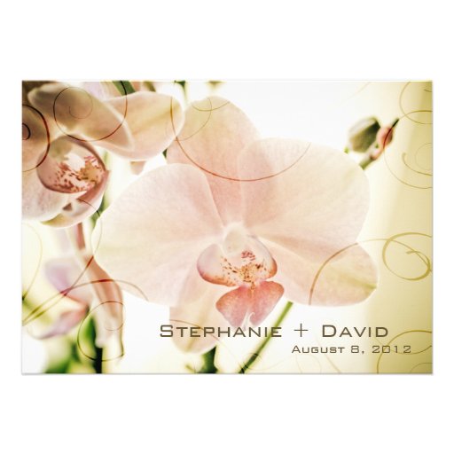 Pink Orchid • Wedding Invitation