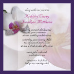 Pink Orchid Wedding Invitation 5.25x5.25 invitations