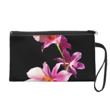 Pink Orchid. Wristlet Clutches