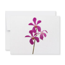 Pink Orchids Personalized Announcement