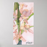 Pink Orchids Print