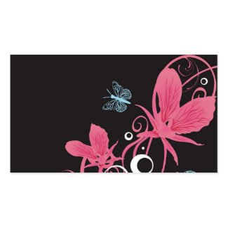 Pink orchids Profile Card profilecard