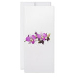 Pink orchids custom rack card