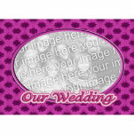 pink Our Wedding photo frame Photo Cutouts