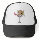 Pink Outfit Martini Glass 3D Fairy Girl - Color Hat