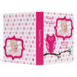 Pink Owl Baby Photo Book Binder