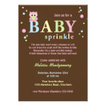 Pink Owl Baby Sprinkle Invitation