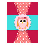 Pink Owl Birthday Invitation for Kids