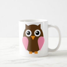 Pink Owl Coffee Mug
