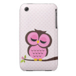 Pink Owl iPhone 3 Case-Mate Cases