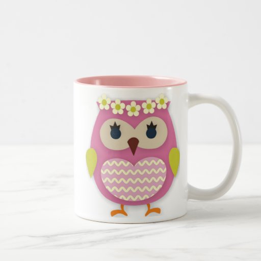 Pink Owl Mug