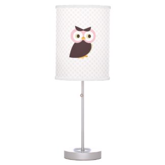 Pink Owl {nursery} Lamp