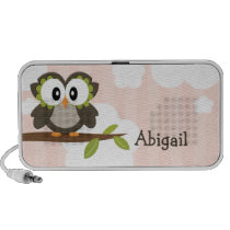 Pink Owl Portable Speakers