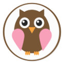 Pink Owl stickers