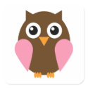 Pink Owl stickers