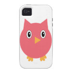 Pink Owl Vibe iPhone 4 Case