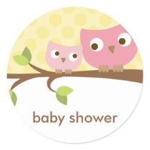 Pink Owls Stickers