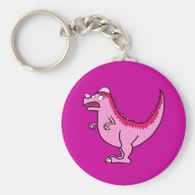 Pink Pachycephalosurus Key Chains