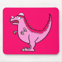 Pink Pachycephalosurus Mouse Mat