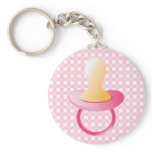 Pink Pacifier Key Chains
