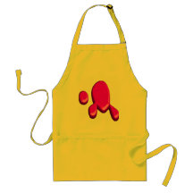 PINK PAINT DROPS APRON